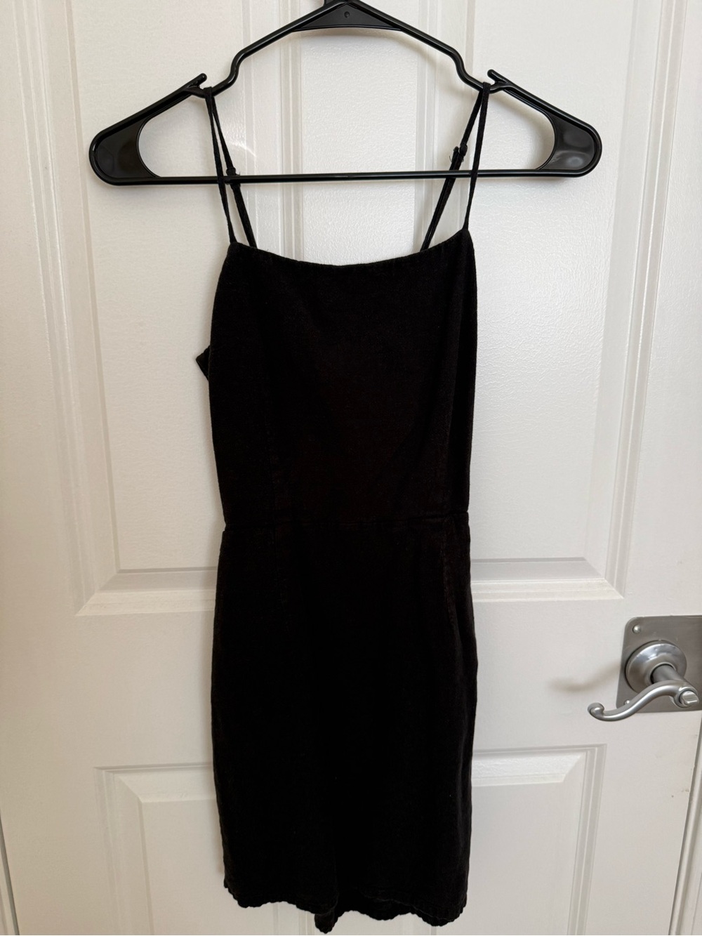 Classic Black Spaghetti-Strap Dress
